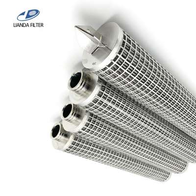 316l pleated wire mesh candle filter elements