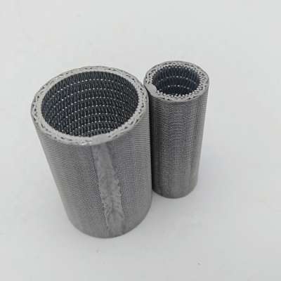 10 20 micron stainless steel sintered mesh metal filter element for air